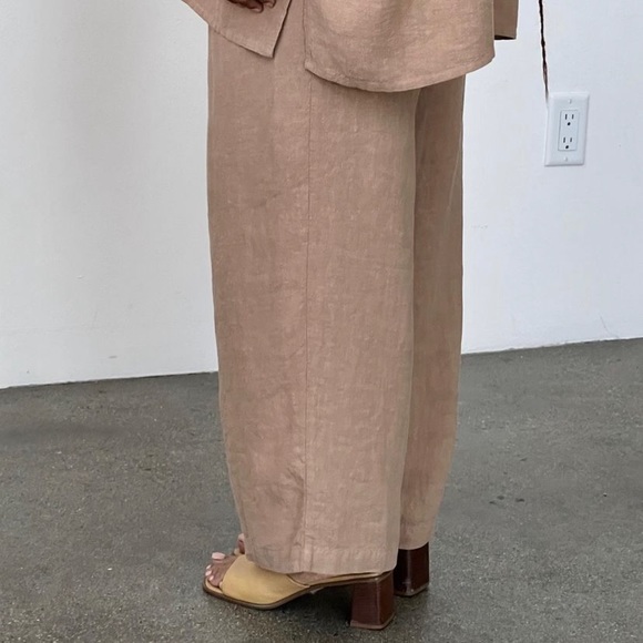 SOLD ON IG Boheme Goods Linen Trouser Tan - Picture 3 of 7